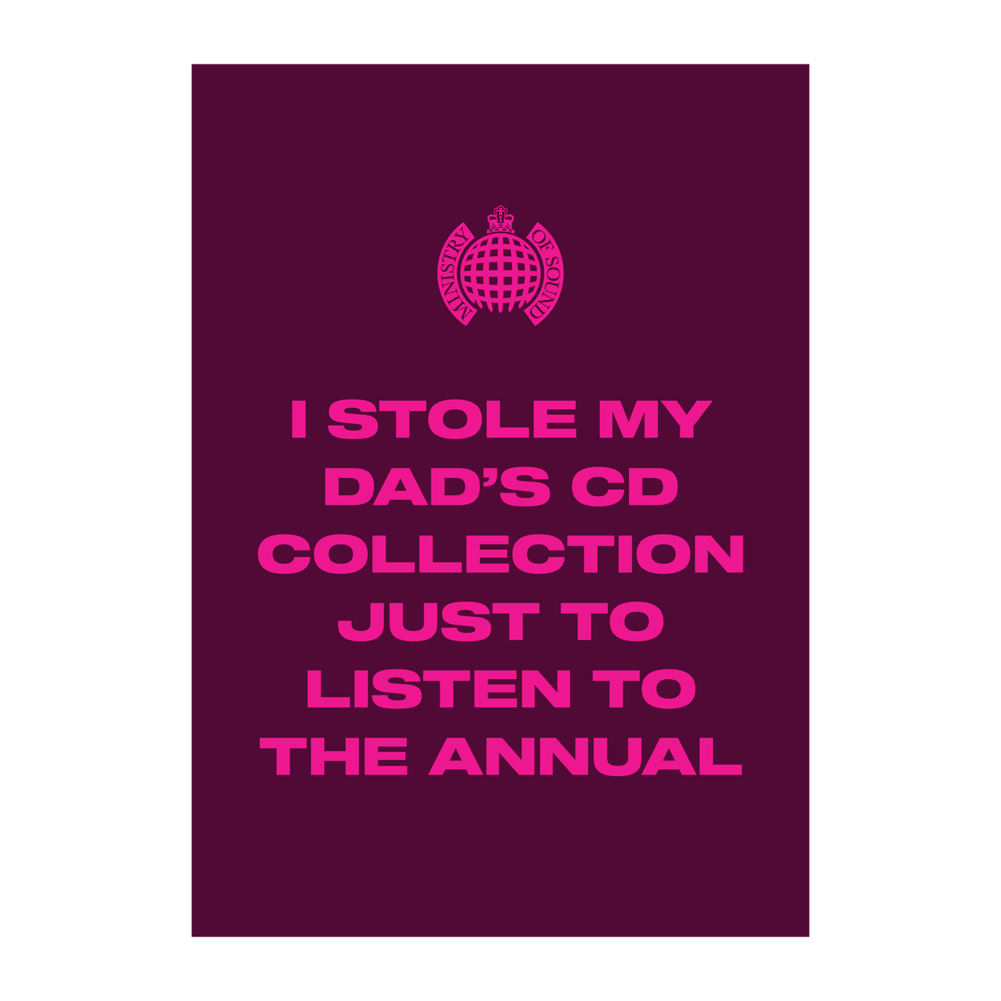 Dad's CD Collection Poster